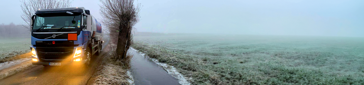 Tanker in Frosted Area