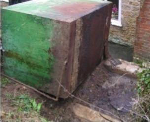 Plastic Tank Poor installation